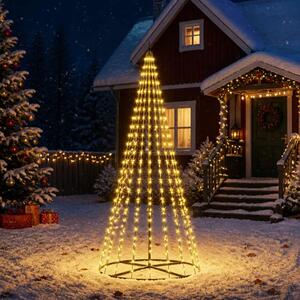 LED božićno drvce 235 cm 500 LED lampica Topla bijela Željezo - 235 cm