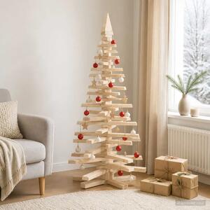 Drveno božićno drvce KOTKA 150 cm Masivna borovina Prirodno - 150 cm Prirodna (neobrađena)