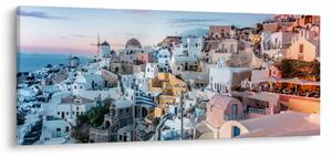 Slika - Sumrak na Santoriniju (120x50 cm)