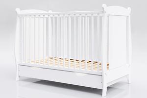 Dječji krevetić Laura - bijeli 120x60 cm krevet bez prostora za skladištenje