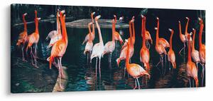 Slika jata flaminga (120x50 cm)
