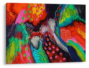 Apstraktna slika - boje (70x50 cm)