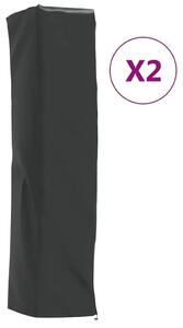 Navlake za grijalice 2 kom piramidalne 58x58x228 cm 420D Oxford - 58 x 58 x 228 cm