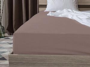 Jersey plahta smeđa 90 x 200 cm