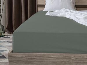 Jersey plahta tamno zelena 180 x 200 cm