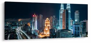 Slika - Noć u Kuala Lumpuru (120x50 cm)