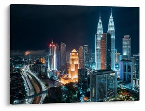 Slika - Noć u Kuala Lumpuru (70x50 cm)