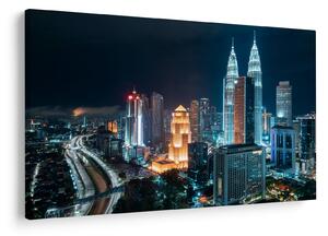 Slika - Noć u Kuala Lumpuru (90x60 cm)