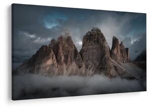 Slika - Tri zuba, talijanski Dolomiti (90x60 cm)