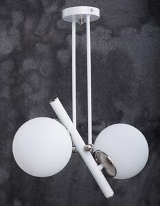 Bijela/u srebrnoj boji viseća svjetiljka sa staklenim sjenilom ø 15 cm Libra – Squid Lighting
