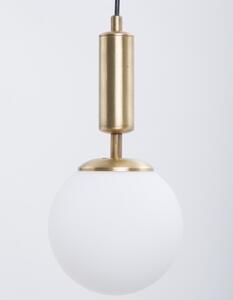 Bijela/u zlatnoj boji viseća svjetiljka sa staklenim sjenilom ø 15 cm Monera – Squid Lighting