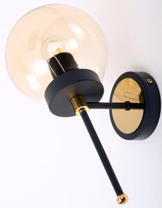 Crna/u zlatnoj boji zidna lampa ø 15 cm Tokyo – Squid Lighting