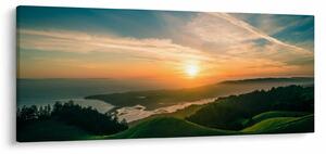 Slika izlaska sunca nad morem (120x50 cm)
