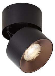 Moderan nadgradni reflektor crni GU10 50 mm podesiv - Echo