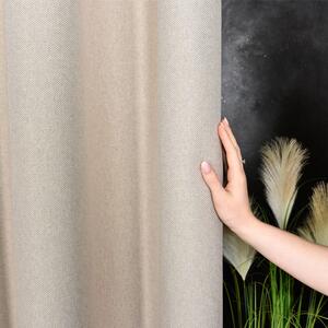 Blackout dekor tkanina Light Beige Canvas bež vis. 2,80 m