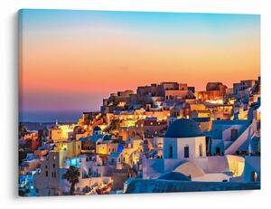 Slika - Santorini u sumrak (70x50 cm)