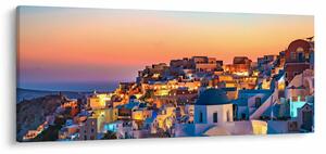 Slika - Santorini u sumrak (120x50 cm)
