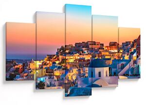 Slika - Santorini u sumrak (150x105 cm)
