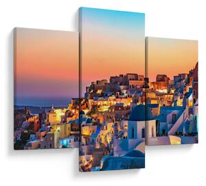Slika - Santorini u sumrak (90x60 cm)