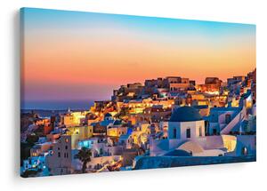Slika - Santorini u sumrak (90x60 cm)