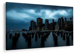 Slika - Pogled na nebodere u New Yorku (90x60 cm)
