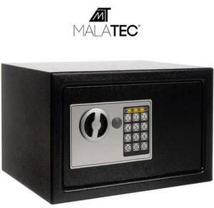 Malatec 2267-Elektronski Sef 10L s Digitalnom Šifrom i Ključem – Metalni Sigurnosni Sef za Novac i Dokumente