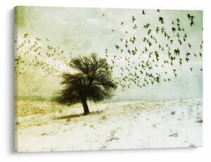 Slika - Naslikano jato ptica (70x50 cm)