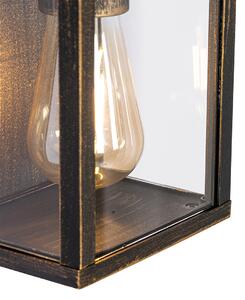 Vintage zidna lampa antikno zlato 38 cm 2 svjetla IP44 - Charlois