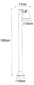Moderni vanjski stup hrđavo smeđi 100 cm IP44 podesiv - Ciara