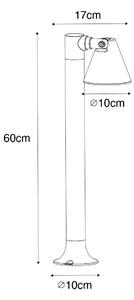 Moderni vanjski stup hrđavo smeđi 60 cm IP44 podesiv - Ciara