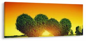 Slika - Srce u krošnjama drveća (120x50 cm)