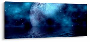 Slika Mjeseca iznad morske površine (120x50 cm)