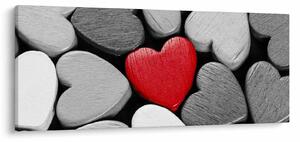 Slika drvenih srca (120x50 cm)