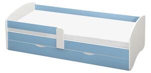 Zondo.hr Jednostruki krevet (ležaj) 80 cm Carecen (plava + bijela) (sa podnicom) (sa prostorom za odlaganje). 1116280