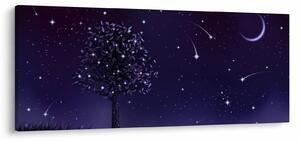 Slika - Noć zabilježena ilustracijom (120x50 cm)