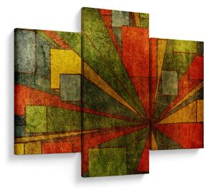 Slika geometrijske apstrakcije (90x60 cm)