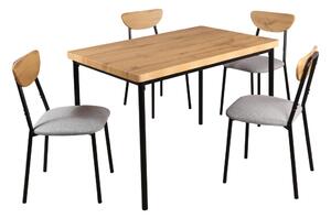Zondo.hr Blagovaonski set Mimetizarse (svijetli hrast+ siva) (za 4 osobe). 1116413