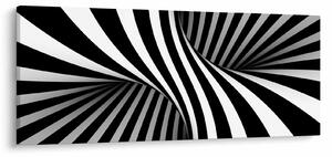 Apstraktna slika sa zebrastim prugama (120x50 cm)