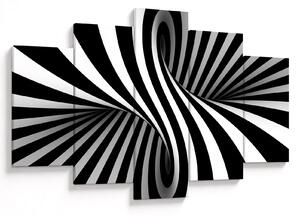 Apstraktna slika sa zebrastim prugama (150x105 cm)