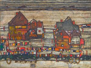 Reprodukcija Houses on Laundry Day, Egon Schiele