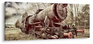Povijesna slika lokomotive (120x50 cm)