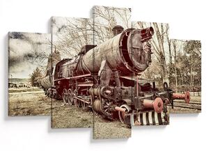 Povijesna slika lokomotive (150x105 cm)
