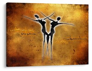 Slika naslikanog plesnog para (70x50 cm)