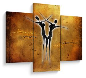 Slika naslikanog plesnog para (90x60 cm)