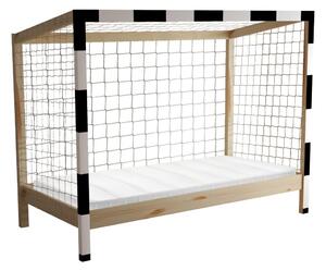 Zondo.hr Dječji krevet na kat 90 cm Facilmente (prirodna + bijela + crna) (s podnicom) (s prostorom za odlaganje). 1116345