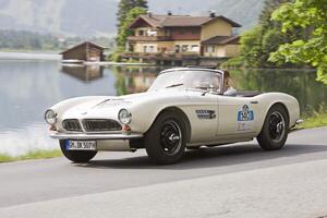 Fotografija BMW 507 constructed in 1955, Kitzbuehel Alps Ralley 2008, Austria, Europe, (40 x 26.7 cm)