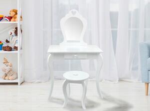 Moderni dječji toaletni stolić bijele boje