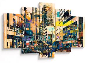 Slika naslikanih apstrakcija (150x105 cm)