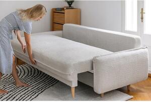 Bež sklopiva sofa od bouclé tkanine 215 cm Patti – Bonami Selection