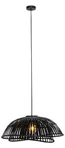 Orijentalna viseća lampa crni bambus 62 cm - Pua